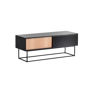 Virka Low Sideboard negro - Woud