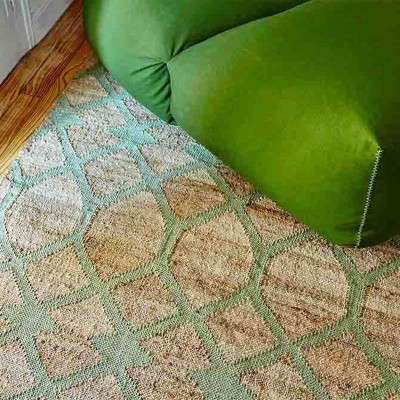 Alfombra Kilim Rodas Verde - Gan Rugs Alfombra Kilim Rodas Verde - Gan Rugs