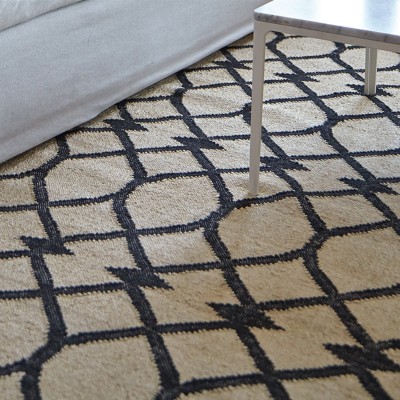 Alfombra Kilim Rodas Negro - Gan Rugs Alfombra Kilim Rodas Negro - Gan Rugs