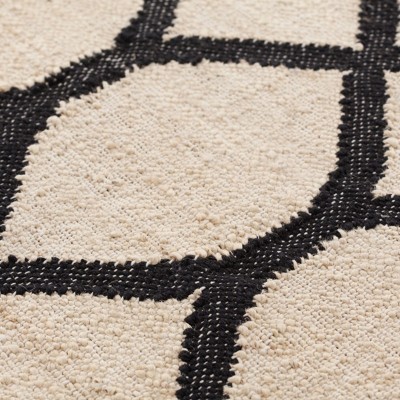 Alfombra Kilim Rodas Negro - Gan Rugs Alfombra Kilim Rodas Negro - Gan Rugs