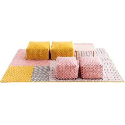 Silaï Small Pouf Rose - Gan Rugs Silaï Small Pouf Rose - Gan Rugs