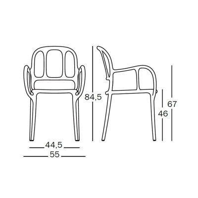 Chaise d’extérieur Milà Magis Chaise d’extérieur Milà Magis