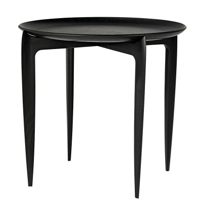 Tavolino vassoio pieghevole Nero - Fritz Hansen