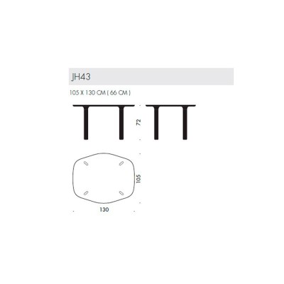 Table analogique S - Fritz Hansen Table analogique S - Fritz Hansen