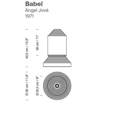 Candeeiro de mesa Babel Papai Noel e escola Candeeiro de mesa Babel Papai Noel e escola