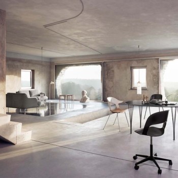 Canapé 3 places Lune - Fritz Hansen