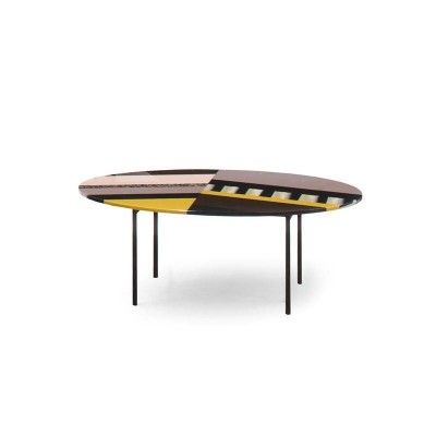 Table ronde en arête de poisson - Moroso Table ronde en arête de poisson - Moroso
