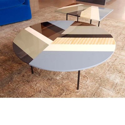 Table ronde en arête de poisson - Moroso Table ronde en arête de poisson - Moroso