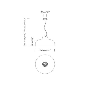 Père Noël et Cole M68 Lampe à suspension