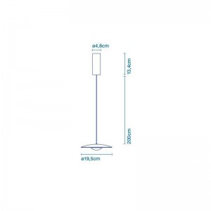 dimensiones lámpara Ginger20 de Marset