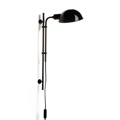 Aplique de pared Funiculí A de Marset negro Aplique de pared Funiculí A de Marset negro