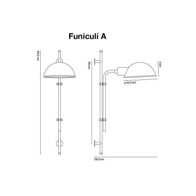 Marset Funiculí A lampada da parete Marset Funiculí A lampada da parete