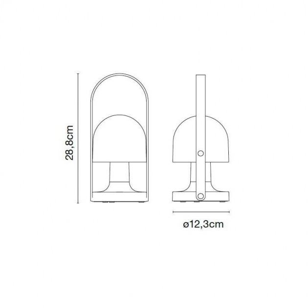 dimensiones Lámpara  FollowMe de Marset