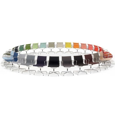 Cadeira de estofamento Hopsak Aluminum EA 104 - Vitra