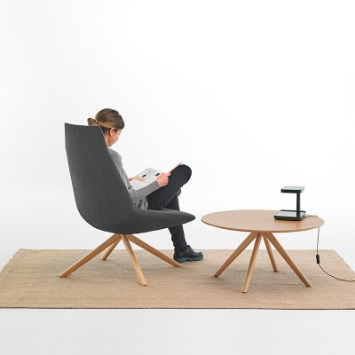 Fauteuil Dunas XL à dossier haut en bois - Inclass Fauteuil Dunas XL à dossier haut en bois - Inclass