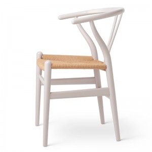 Carl Hansen silla Wishbone CH24 Oyster Grey