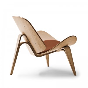 Carl Hansen CH07 Shell Chair oak aceite piel thor 307