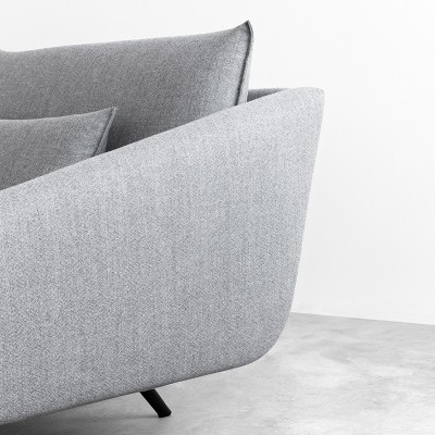 Sofá Costura tela gris - STUA Sofá Costura tela gris - STUA