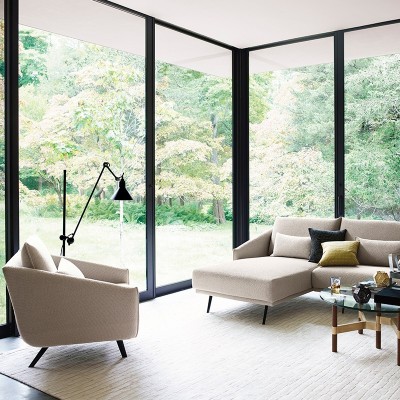 Sofá Costura con chaiselongue tapicería Goteborg 103 Sofá Costura con chaiselongue tapicería Goteborg 103