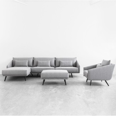 Sofá Costura con chaiselongue tapicería Ducale 832 Sofá Costura con chaiselongue tapicería Ducale 832