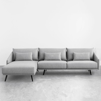 Sofá Costura con chaiselongue tapicería Ducale 832