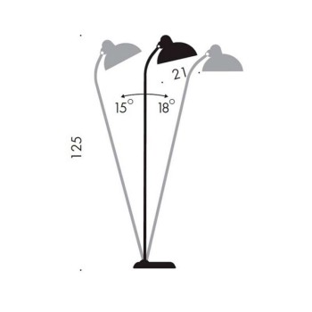 Fritz Hansen Kaiser 6556 Lampadaire Fritz Hansen Kaiser 6556 Lampadaire