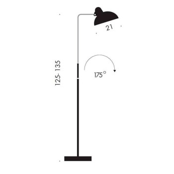 Fritz Hansen Lampadaire Kaiser Luxus Fritz Hansen Lampadaire Kaiser Luxus