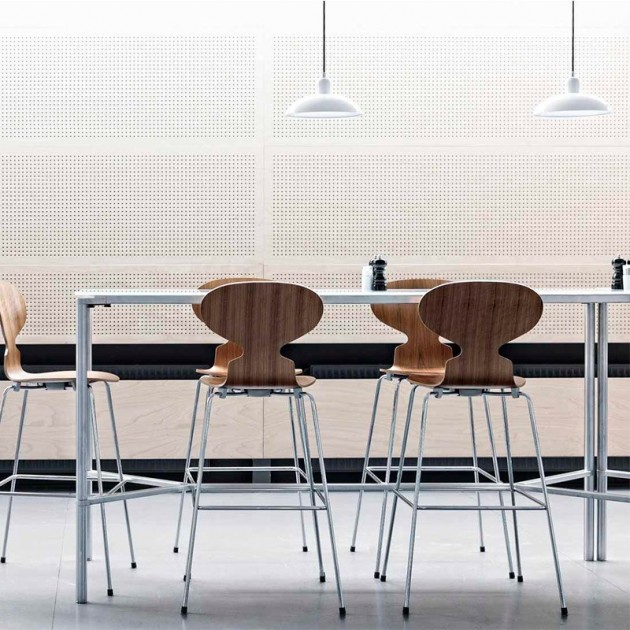 Ambiente con Lámpara colgante Kaiser color blanco de Fritz Hansen