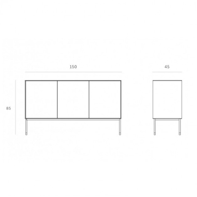 Aparador Blackbird 3 puertas Ethnicraft