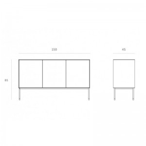 Aparador Blackbird 3 puertas Ethnicraft