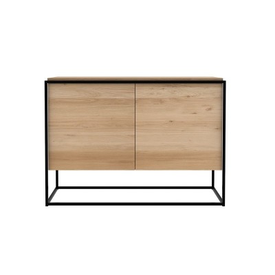 Aparador Monolit negro 2 puertas Etnicraft Aparador Monolit negro 2 puertas Etnicraft