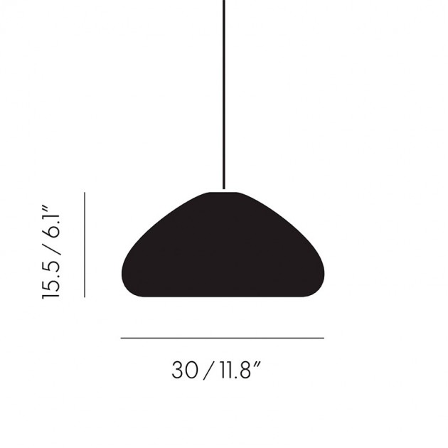 Lámpara Void Pendant Tom Dixon medidas