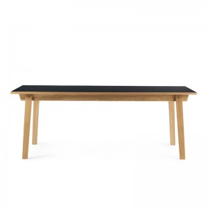 comprar Mesa de comedor rectangular sobre negro Slice Linoleum de Normann Copenhagen