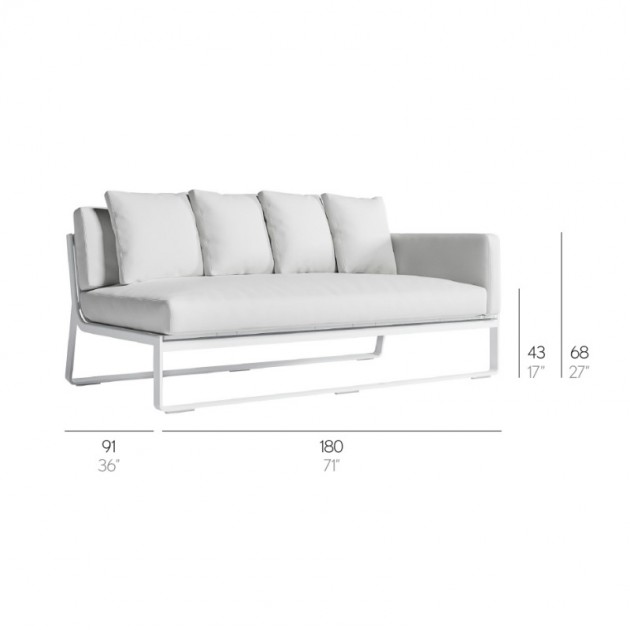 Sofá Modular 1 Flat Gandia Blasco