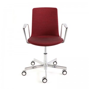 silla Lottus High Office tapizada brazo cromado