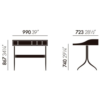 Escritorio Home Desk Vitra medidas Escritorio Home Desk Vitra medidas