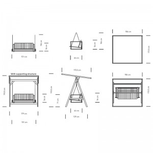 Sofá Mecedora BK13 & BK17 Carl Hansen medidas