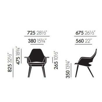 Cadeira Orgânica - Vitra Cadeira Orgânica - Vitra