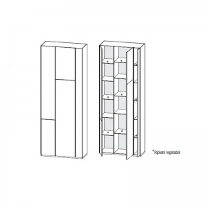 Estantería Random Box de MDF Italia en Moises Showroom