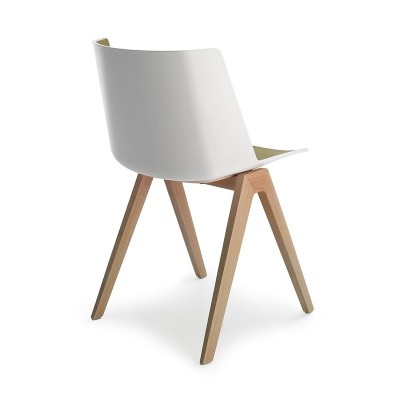 Aïku bicolor chair with MDF Italiawood base Aïku bicolor chair with MDF Italiawood base