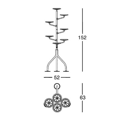 Albero Zanotta medidas Albero Zanotta medidas