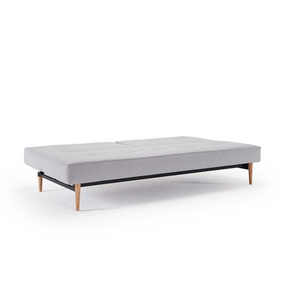 Divano letto splitback con gamba in legno Innovazione