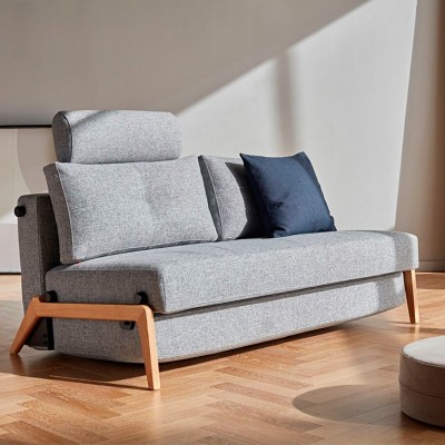 Sofá cama Cubed 160 Wood de Innovation en Moises Showroom Sofá cama Cubed 160 Wood de Innovation en Moises Showroom