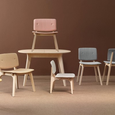 Silla Mikado tapizada en Moises Showroom Silla Mikado tapizada en Moises Showroom