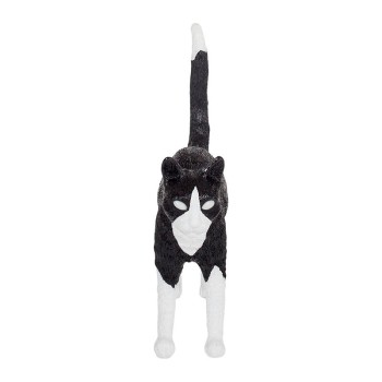 Lámpara Gato Félix blanco y negro Seletti Lámpara Gato Félix blanco y negro Seletti