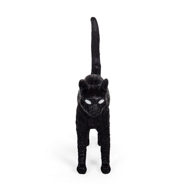 Lámpara Gato Félix negro Seletti