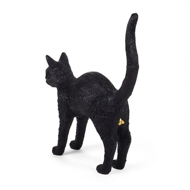 Lámpara Gato Félix negro Seletti