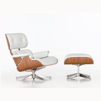 Lounge Chair y Ottoman blanca - Vitra Lounge Chair y Ottoman blanca - Vitra