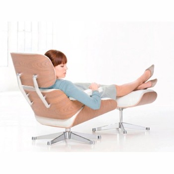 Lounge Chair y Ottoman blanca - Vitra Lounge Chair y Ottoman blanca - Vitra