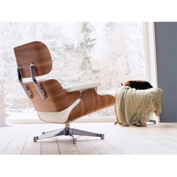 Lounge Chair y Ottoman blanca - Vitra Lounge Chair y Ottoman blanca - Vitra